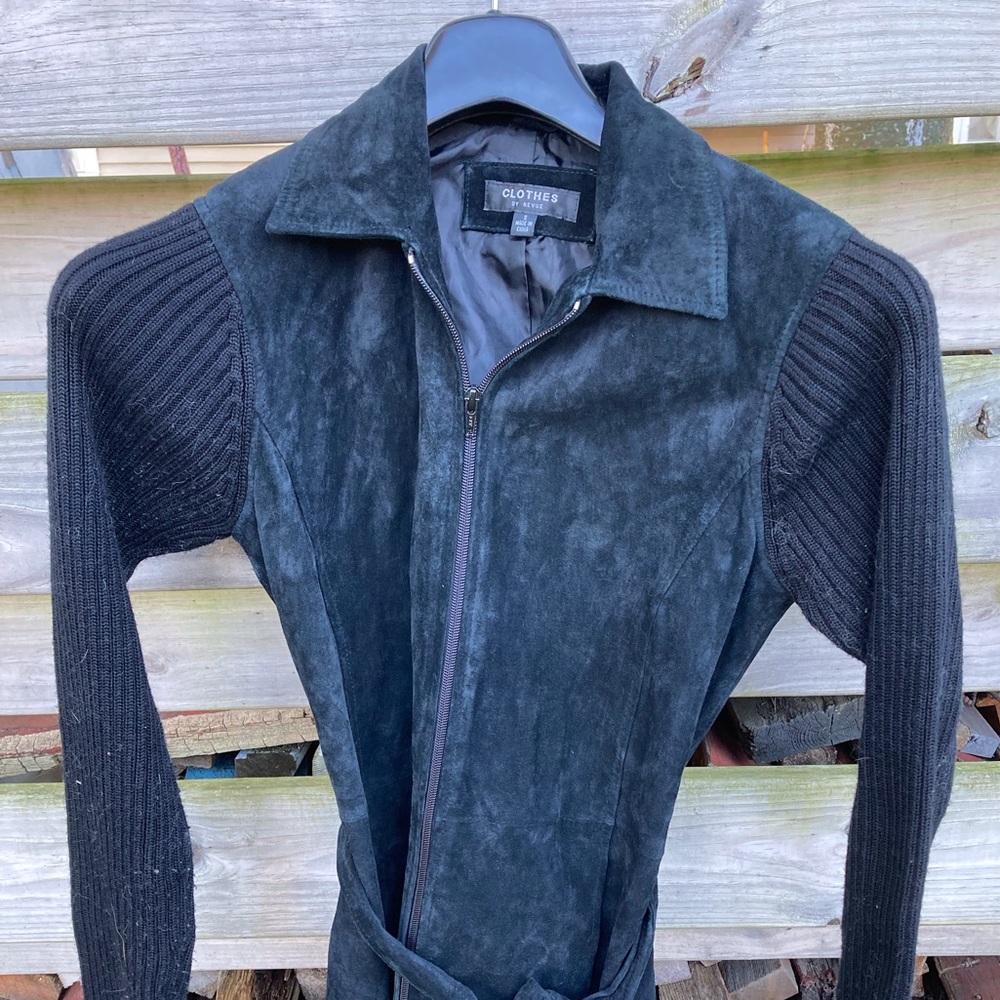 Blue/Black Suede Jacket